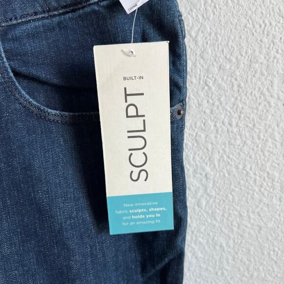 New Old Navy Rockstar Jeans Women's 24 Plus Short Skinny Mid Rise Sculpt Stretch - Picture 3 of 9